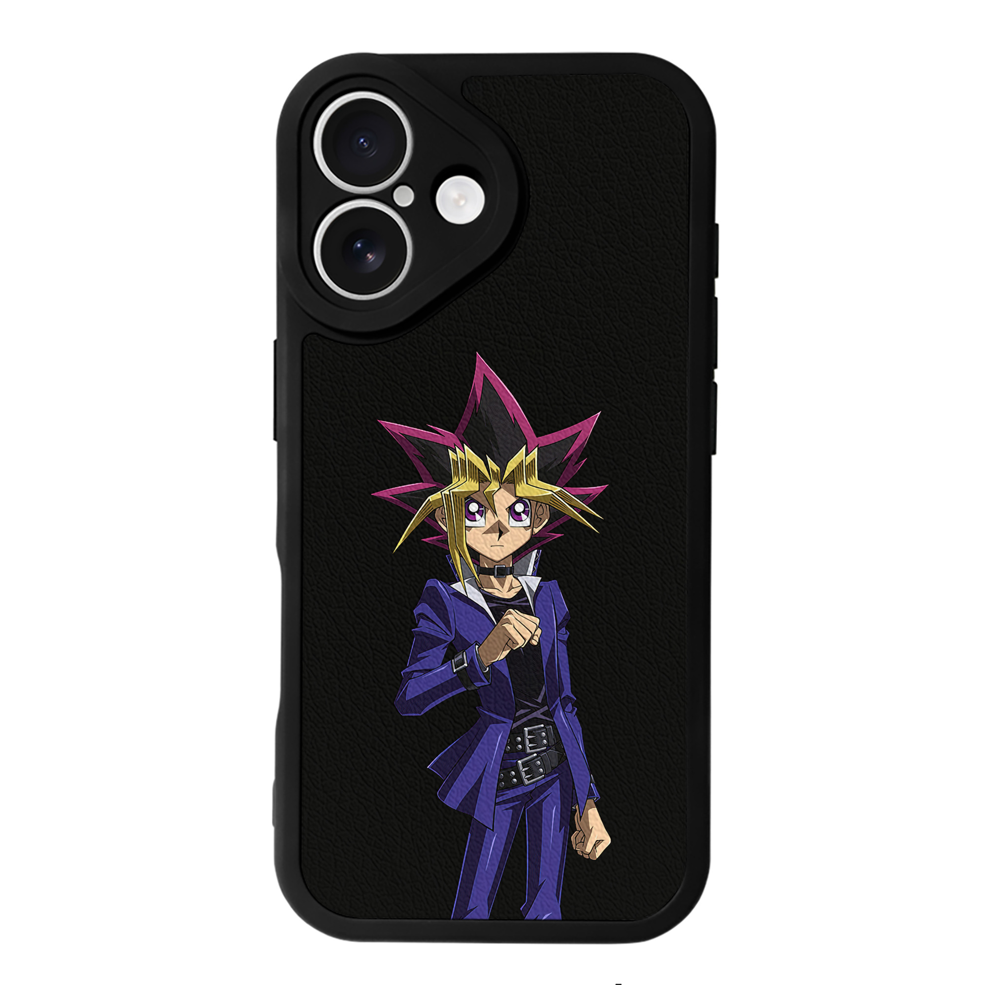 遊☆戯☆王 Yu-Gi-Oh! 【iPhone 16シリーズ対応】シリコンスマホケース（レザー調） 材質：シリコン